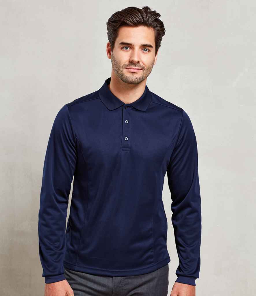 Premier - Long Sleeve Coolchecker® Piqué Polo Shirt - Pierre Francis