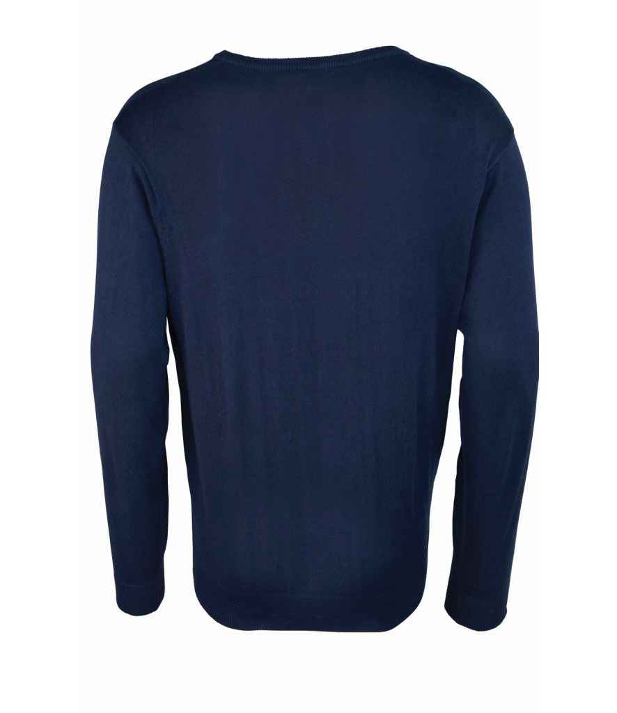 Premier - Knitted Cotton Acrylic V Neck Sweater - Pierre Francis