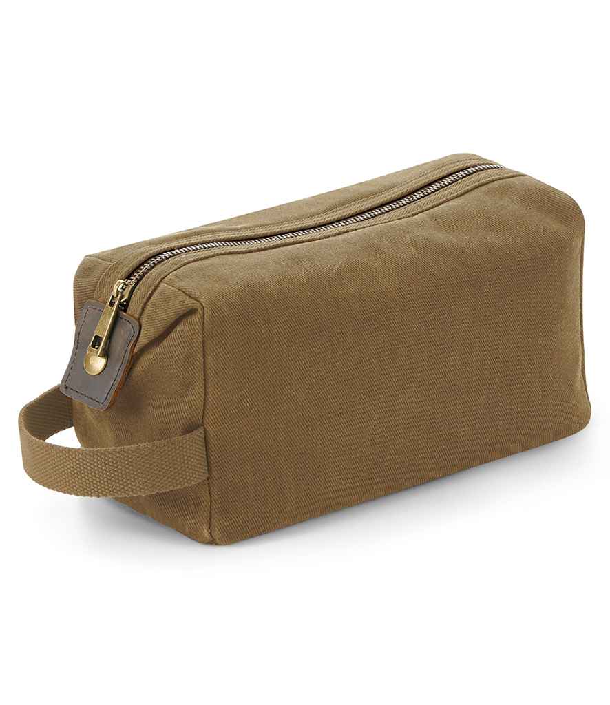 Quadra - Heritage Waxed Canvas Wash Bag - Pierre Francis