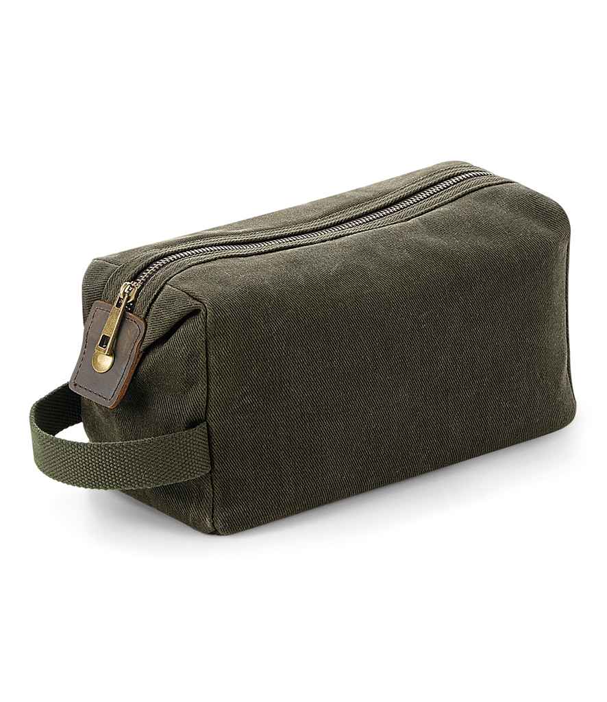 Quadra - Heritage Waxed Canvas Wash Bag - Pierre Francis