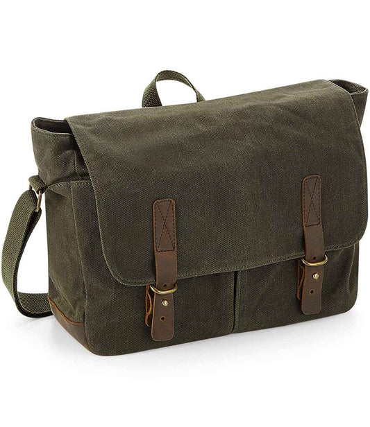 Quadra - Heritage Waxed Canvas Messenger - Pierre Francis