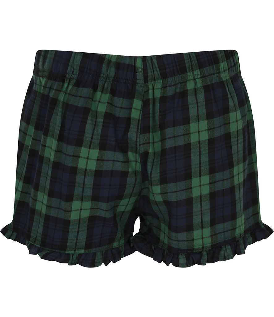 SF - Ladies Tartan Frill Shorts - Pierre Francis