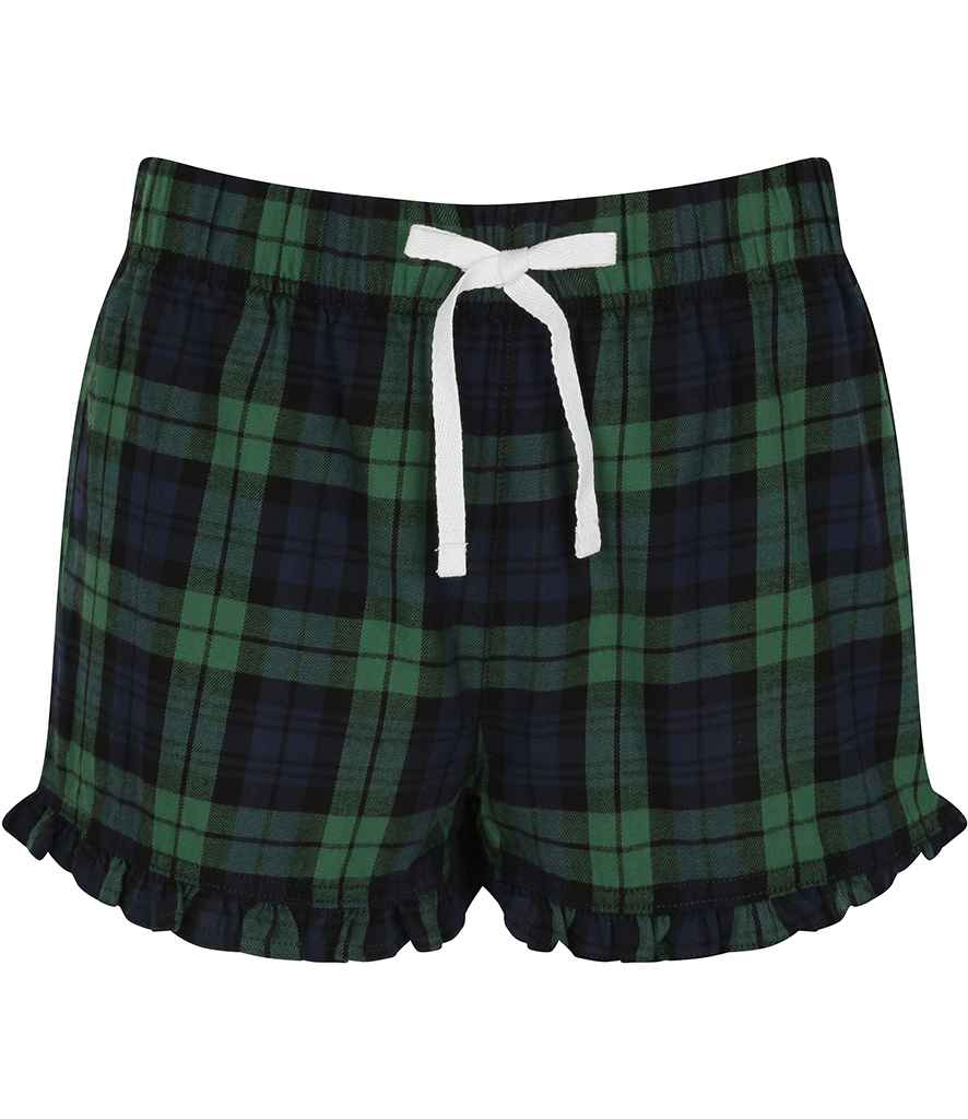 SF - Ladies Tartan Frill Shorts - Pierre Francis