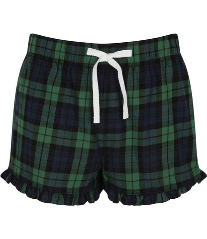 SF - Ladies Tartan Frill Shorts - Pierre Francis