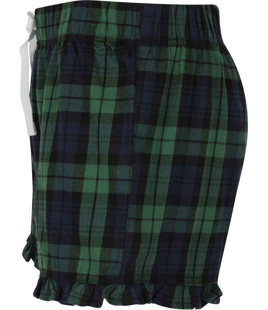 SF - Ladies Tartan Frill Shorts - Pierre Francis