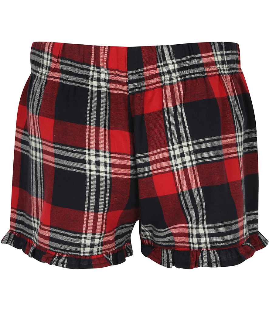 SF - Ladies Tartan Frill Shorts - Pierre Francis