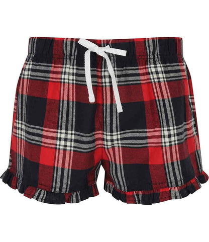 SF - Ladies Tartan Frill Shorts - Pierre Francis