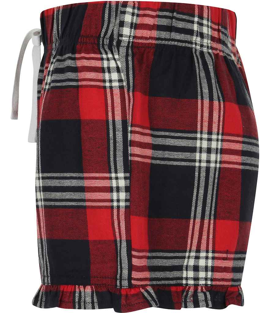 SF - Ladies Tartan Frill Shorts - Pierre Francis