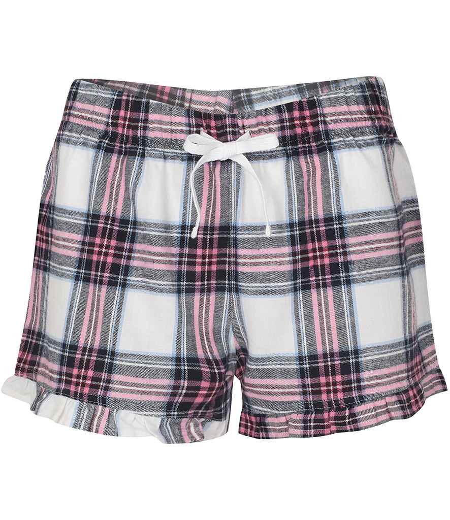 SF - Ladies Tartan Frill Shorts - Pierre Francis