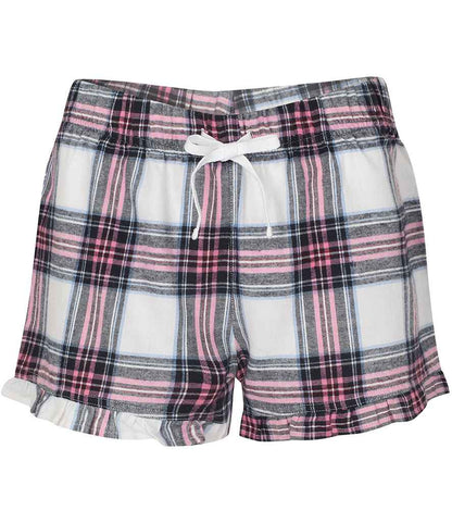 SF - Ladies Tartan Frill Shorts - Pierre Francis