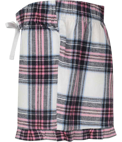 SF - Ladies Tartan Frill Shorts - Pierre Francis