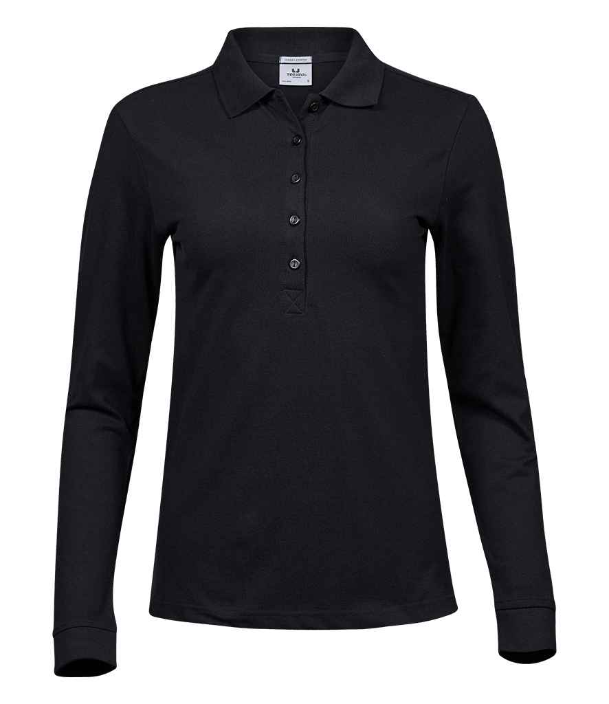 Tee Jays - Ladies Luxury Stretch Long Sleeve Polo Shirt - Pierre Francis