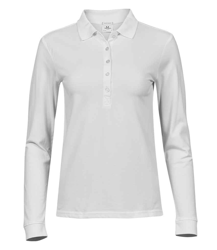 Tee Jays - Ladies Luxury Stretch Long Sleeve Polo Shirt - Pierre Francis