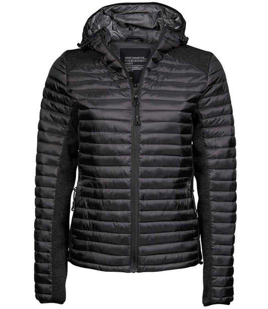 Tee Jays - Ladies Crossover Hooded Padded Outdoor Jacket - Pierre Francis