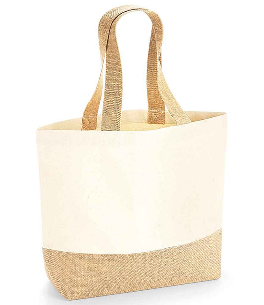 Westford Mill - Jute Base Canvas Tote - Pierre Francis