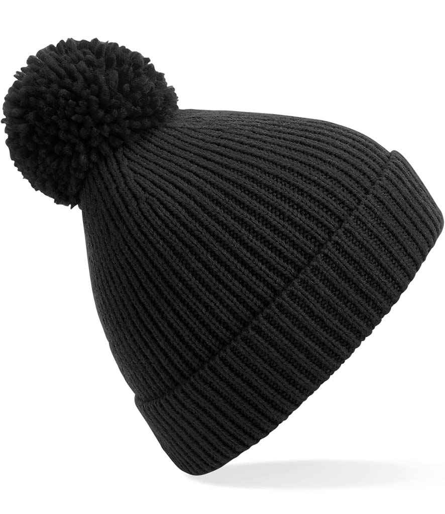 Beechfield - Engineered Knit Ribbed Pom Pom Beanie - Pierre Francis