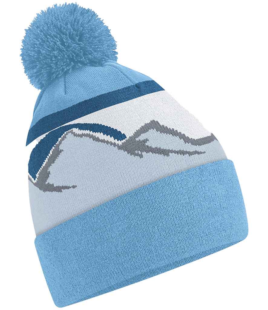 Beechfield - Mountain Peaks Pom Pom Beanie - Pierre Francis