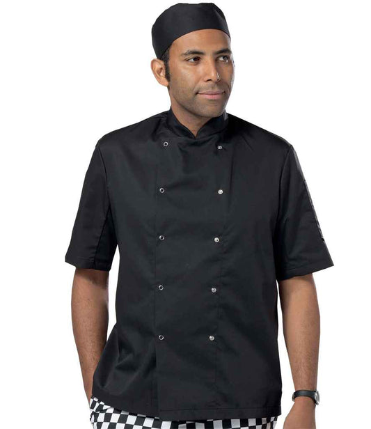 Dennys - Short Sleeve Press Stud Chef's Jacket - Pierre Francis