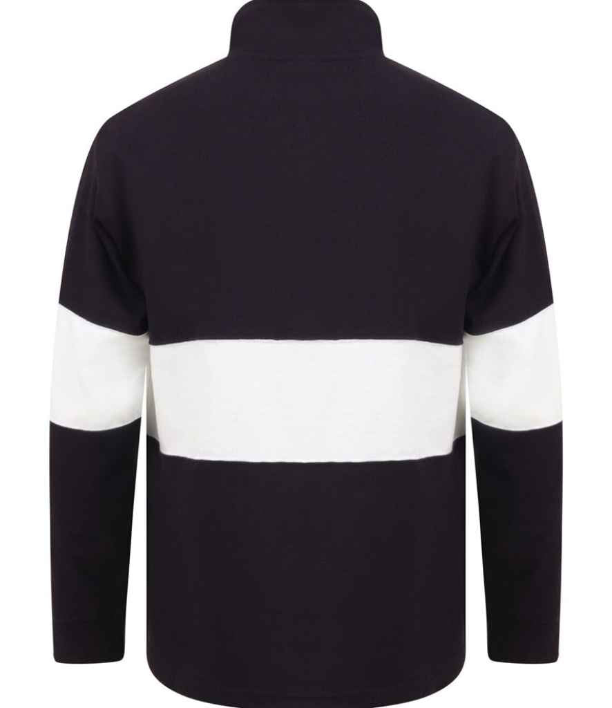 Front Row - Panelled Zip Neck Top - Pierre Francis