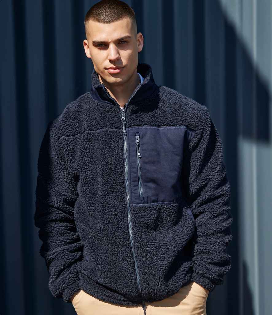 Front Row - Recycled Sherpa Fleece Jacket - Pierre Francis