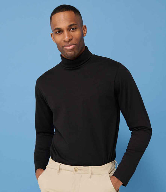 Henbury - Long Sleeve Roll Neck Top - Pierre Francis