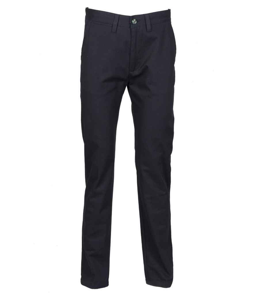 Henbury - Ladies 65/35 Flat Fronted Chino Trousers - Pierre Francis