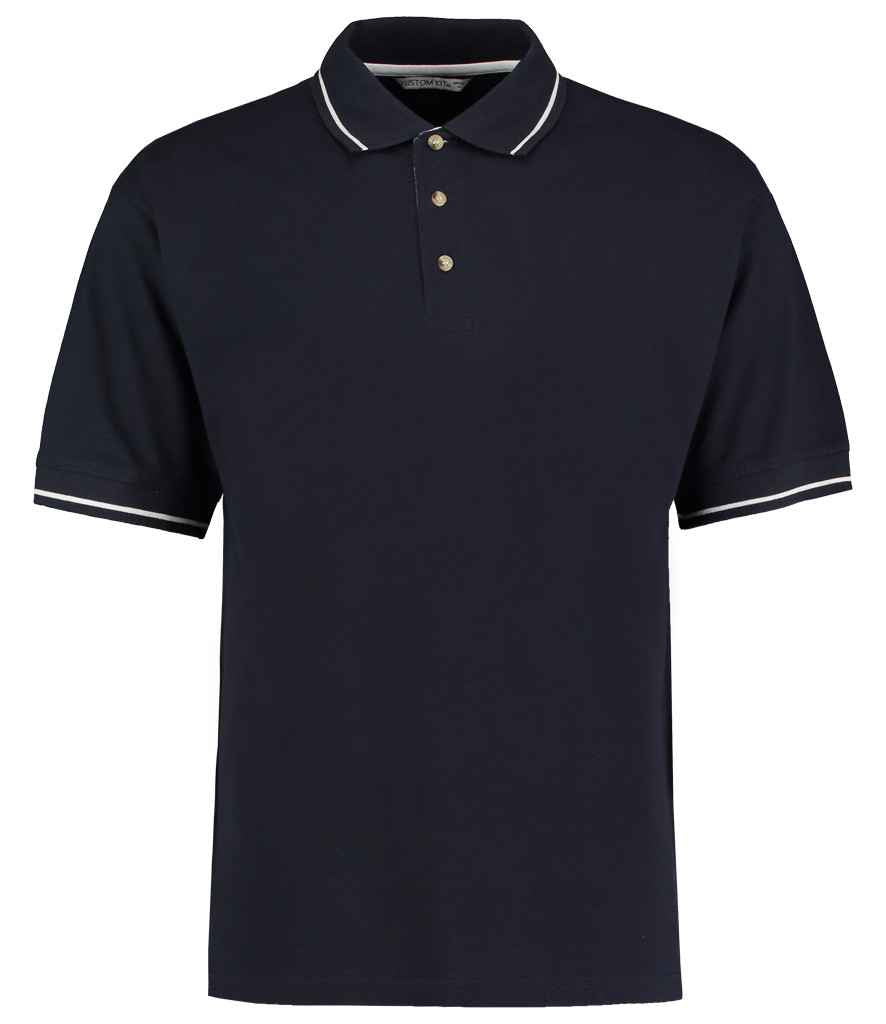 Kustom Kit - St Mellion Tipped Cotton Piqué Polo Shirt - Pierre Francis