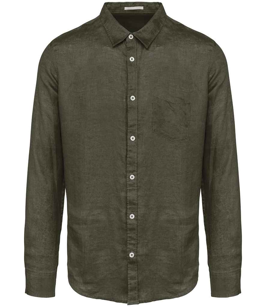 Native Spirit - Long Sleeve Linen Shirt - Pierre Francis