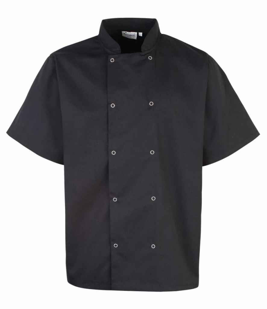 Premier - Short Sleeve Stud Front Chef's Jacket - Pierre Francis