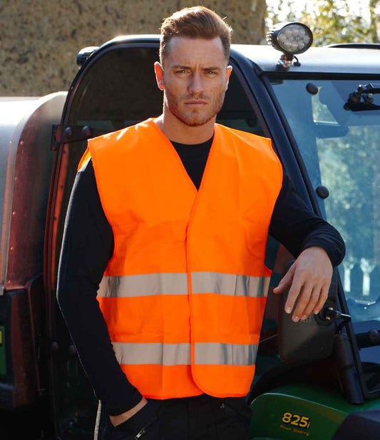 Portwest Hi-Vis Two Band Vest - Pierre Francis