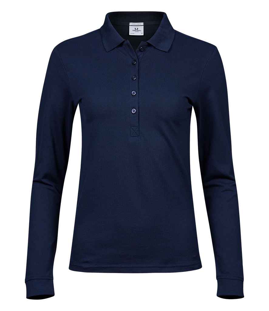 Tee Jays - Ladies Luxury Stretch Long Sleeve Polo Shirt - Pierre Francis
